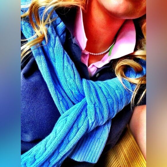 Ralph Lauren Black Label Turquoise Crystal Big Pony Cropped 888 Jean - Picture 15 of 17